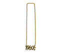 collier métallique doré 1960's