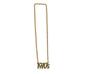collier métallique doré 1970's