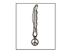 collier peace & love noir 27cm