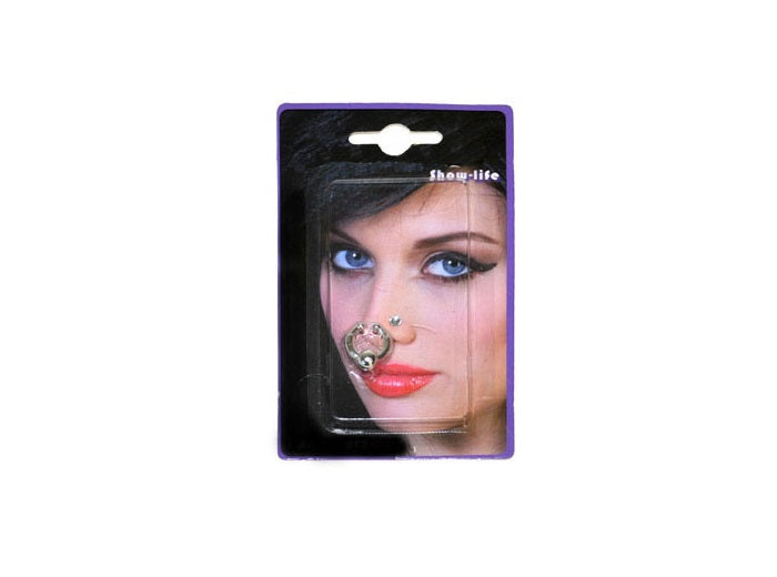 lot de 2 faux piercings pour nez punk