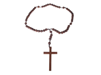 collier croix style bois gïant