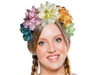 serre-tte avec fleurs multicolores