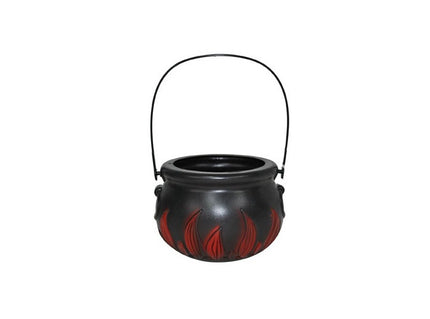 chaudron de sorcière avec flammes 15cm