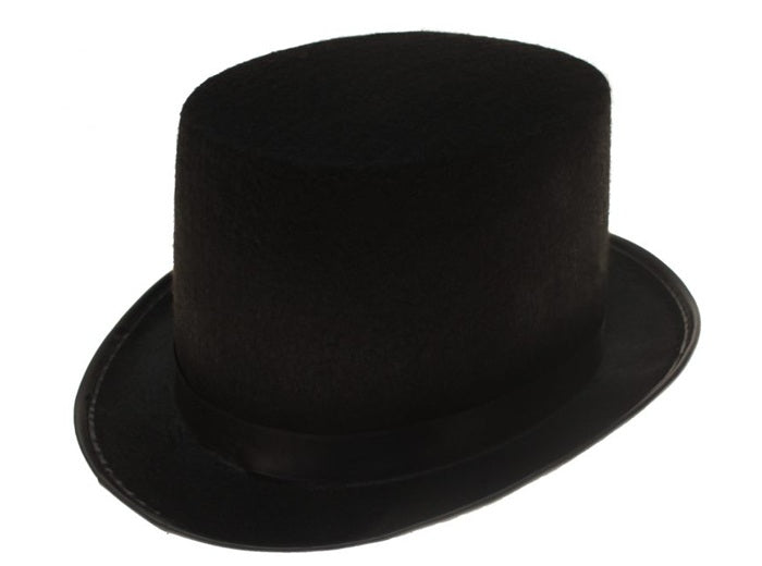 chapeau haut de forme feutrine noir enfant 11cm