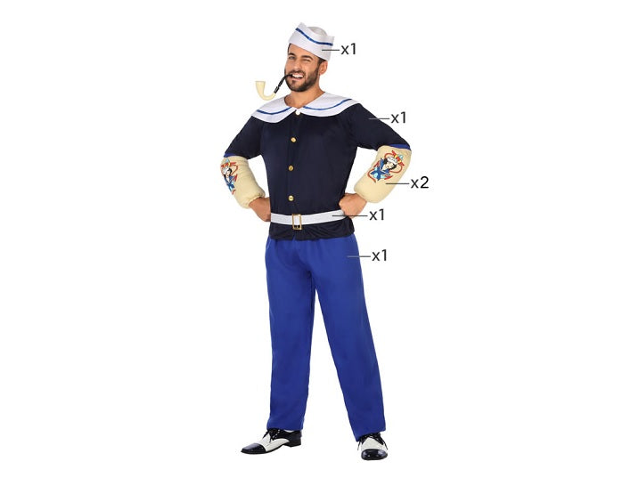 déguisement marin homme 6pcs