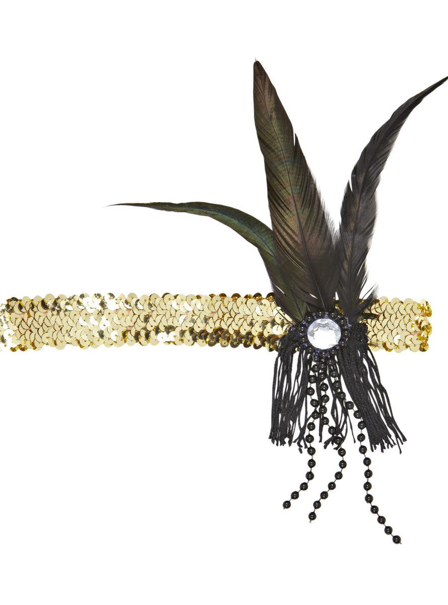 Bandeau charleston doré