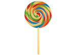 sucette géante lolipop multicolore arc en ciel 23cm