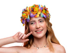 bandeau avec roses multicolores rainbow