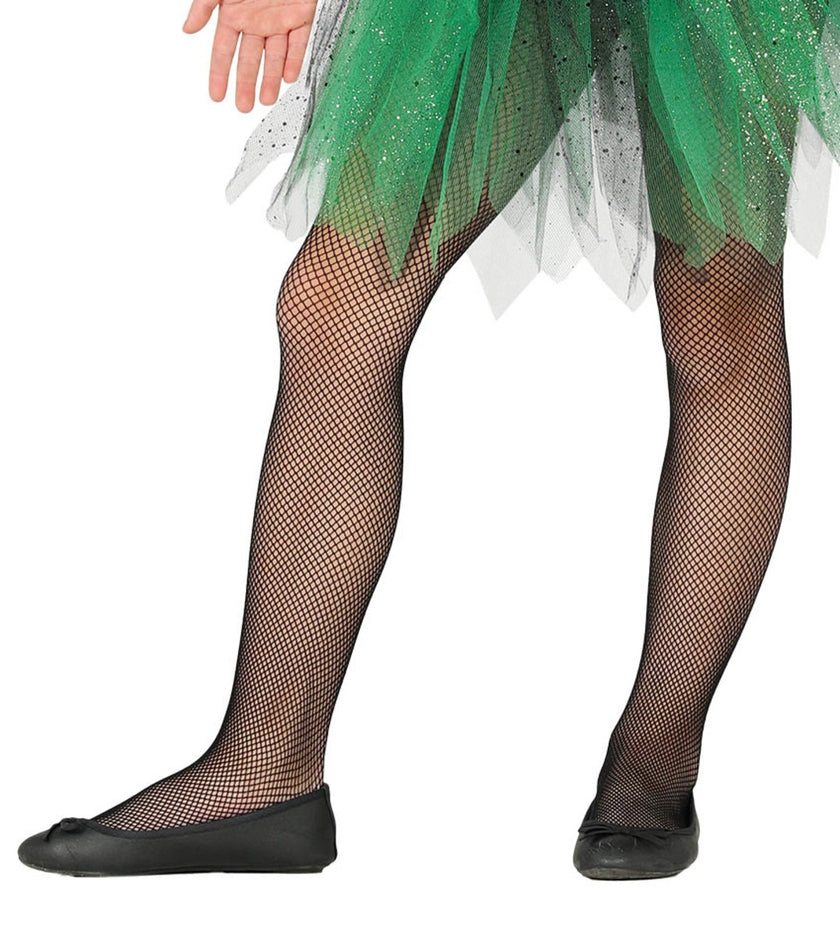 Collants résille noirs enfant