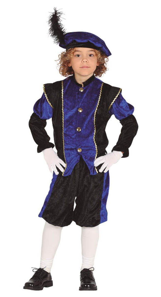 Déguisement Père Fouettard bleu enfant