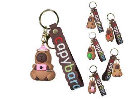 porte-clefs animal capybara mix 5cm