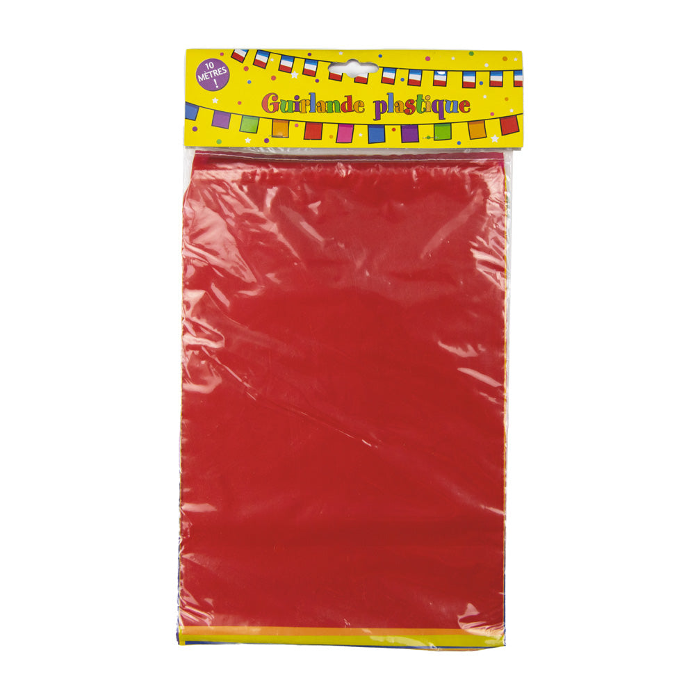 GUIRLANDE PLAST RECT. 10M/20 fanions