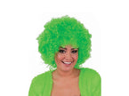 perruque hippy afro vert