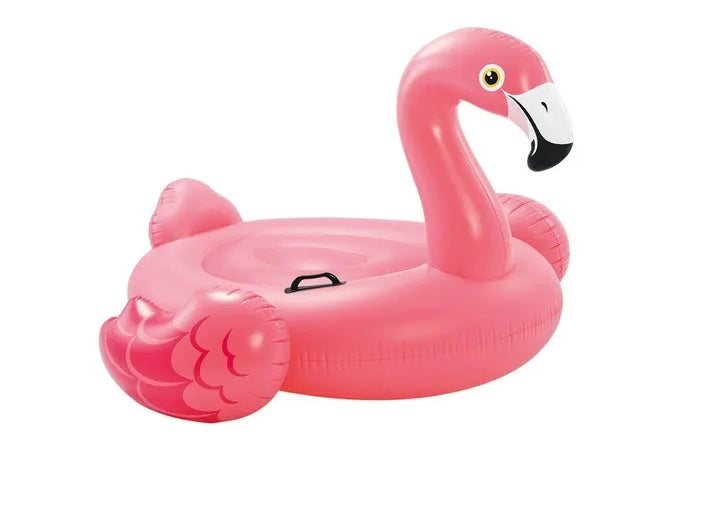 flamant rose géant gonflable chevauchable 2.18x2.11x1.36m