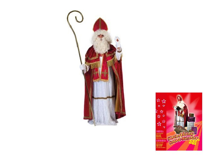 déguisement de saint nicolas 9pcs taille unique