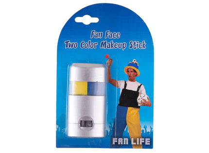 stick de maquillage jaune bleu 7g