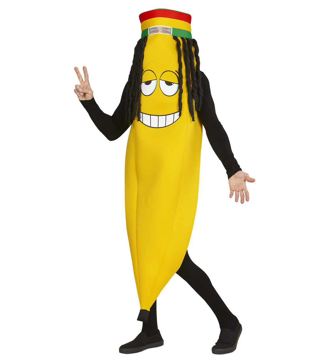 Déguisement banane rasta adulte