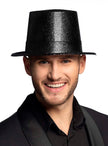 Chapeau noir brillant
