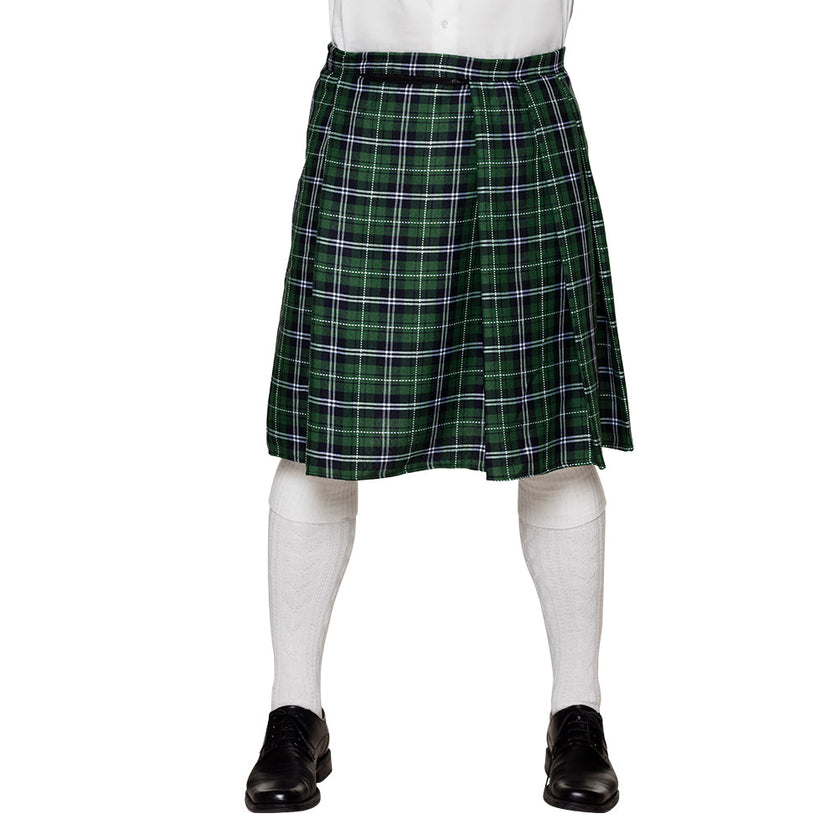 Jupe écossaise verte homme