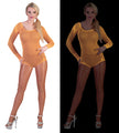 body filet orange néon fluo