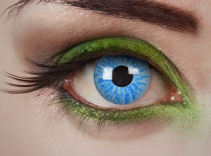 lentilles de contact ange elfe cosplay manga bleu clair 12 mois