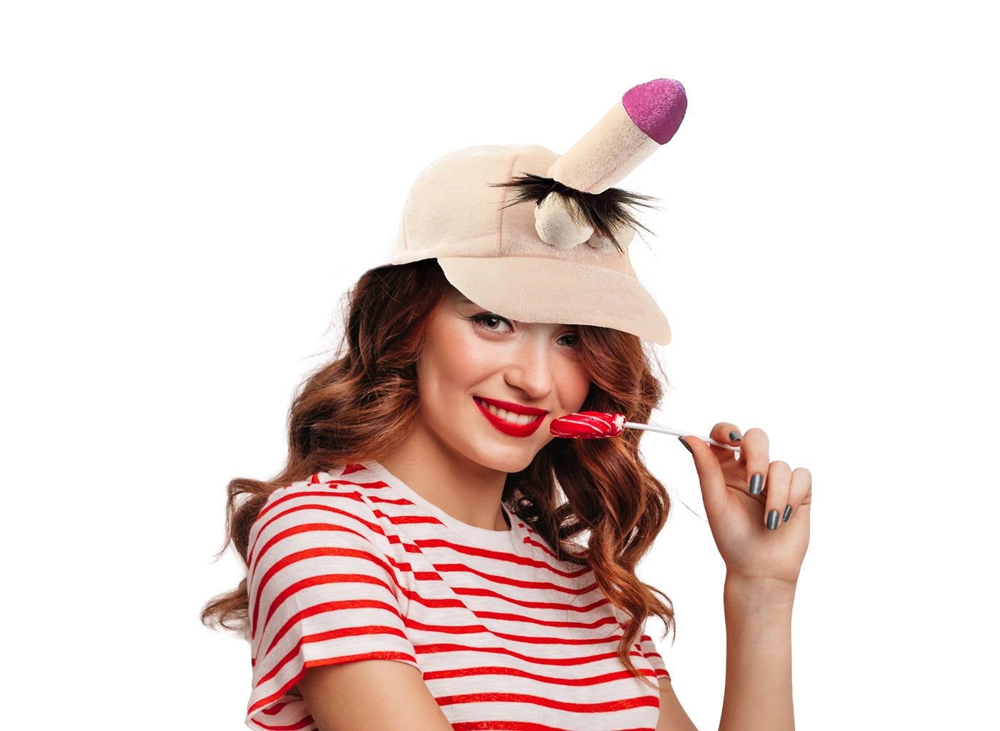 casquette gag avec pénis adulte