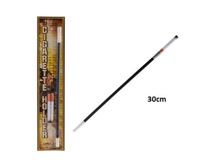 fume cigarette noir avec 2 fausses cigarettes 30cm