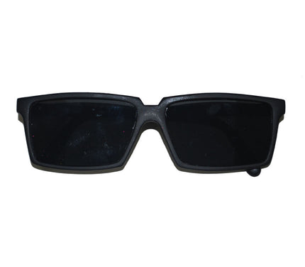 lunettes noires avec miroirs vue arrière