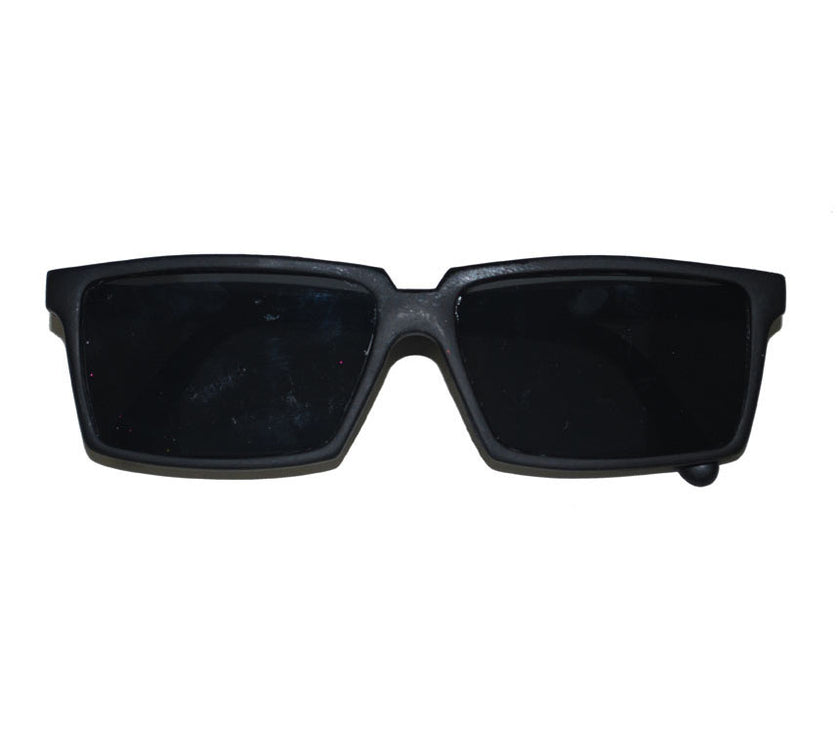lunettes noires avec miroirs vue arrière
