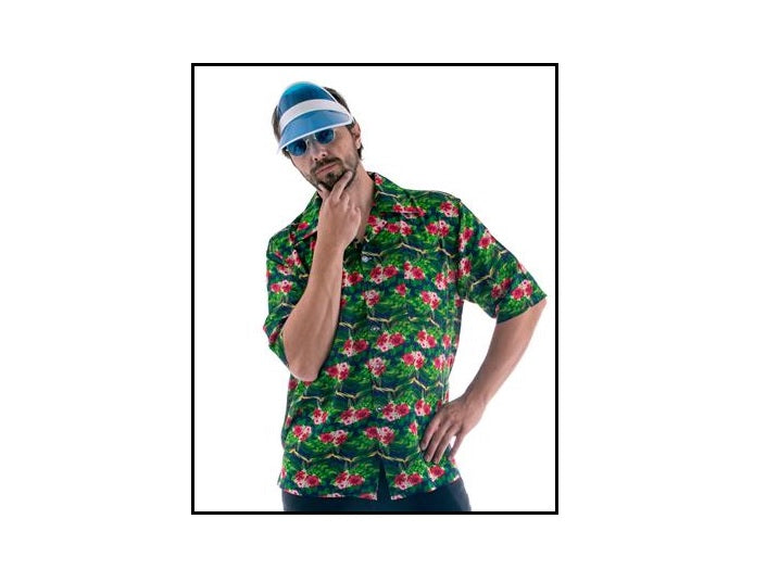 chemise tahiti hawaï motifs 
