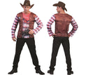 t-shirt effet 3d cowboy adulte