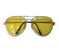 lunettes aviateur jaune