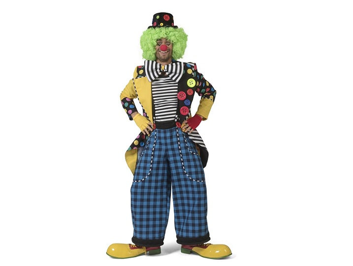 déguisement de clown brian multicolore 2pcs homme