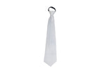 cravate unie blanc 46cm
