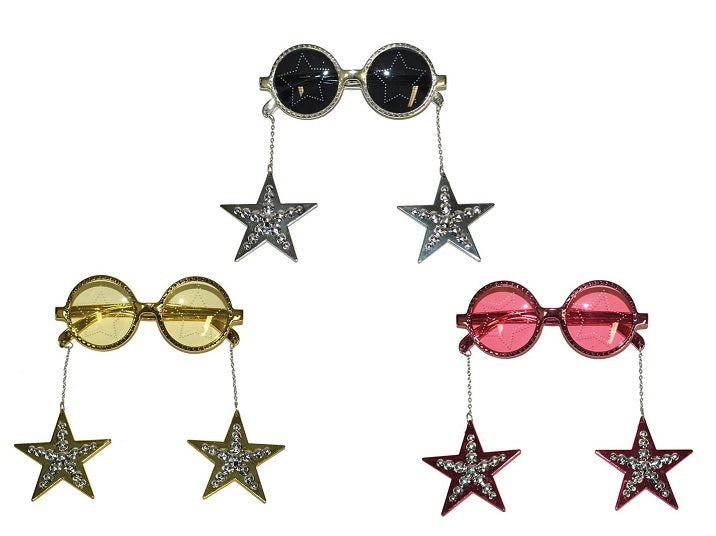 lunettes gag disco avec étoiles mix