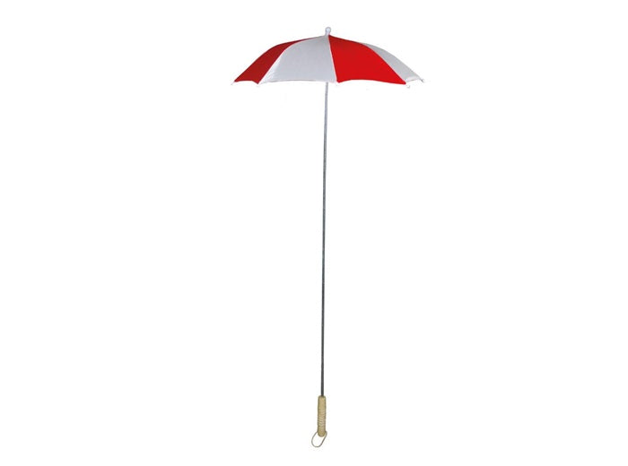 parapluie clown rouge & blanc 1.05m