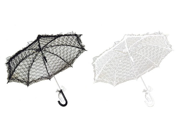 ombrelle en dentelles blanche 70cm
