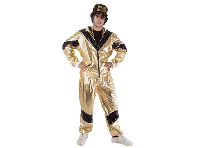 déguisement survêtement or métallisé 2pcs homme