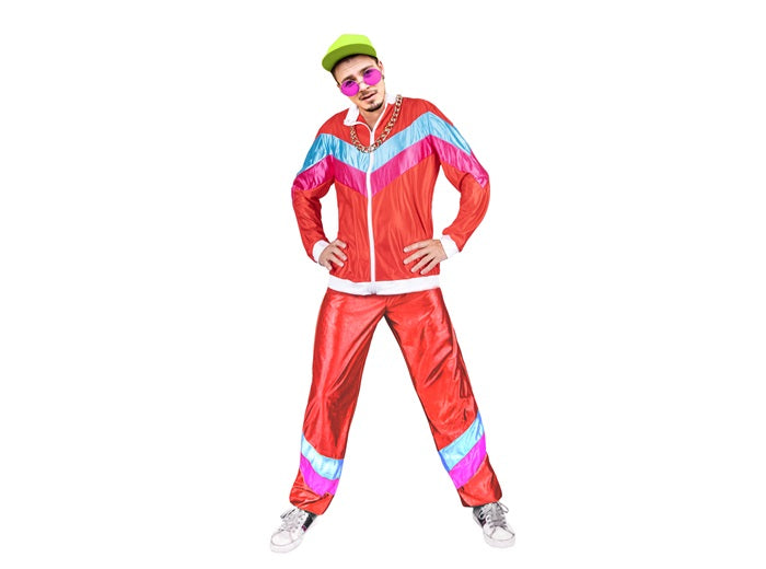 déguisement survêtement rouge flashy 2pcs homme