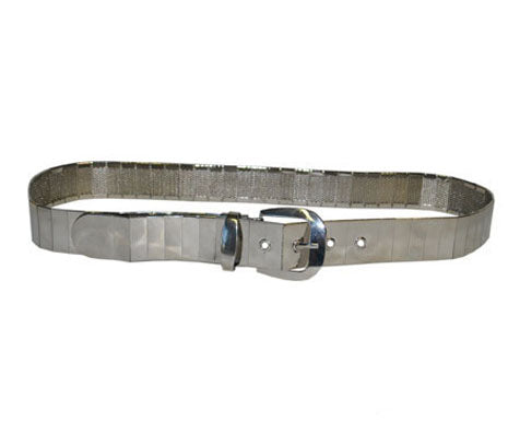 ceinture brillante argent adulte