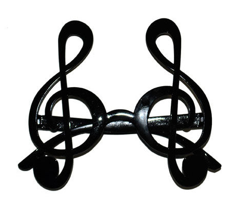 lunettes gag clé de sol