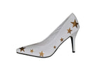 paire de chaussures à talon blanche & étoiles pointure 38-39