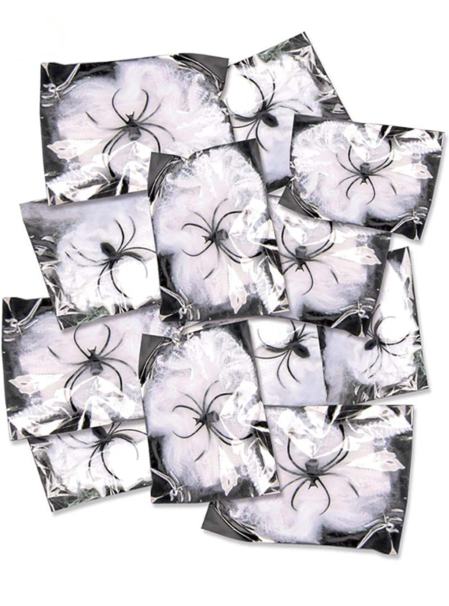 12 sachets de 12 gr. de toiles d'araignée
