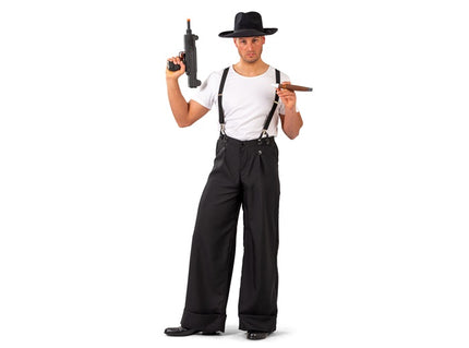 pantalon large noir années 20 homme