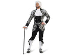 déguisement baroque rococo argent homme 2pcs