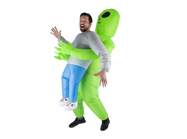 déguisement gonflable d'alien vert