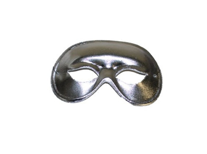 masque loup arrondi argent