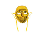 masque coque visage métallisé dor