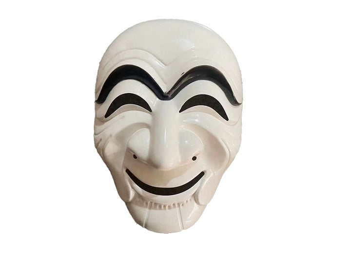 masque coque hahoe coréen blanc 24x17cm