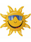 Soleil gonflable souriant